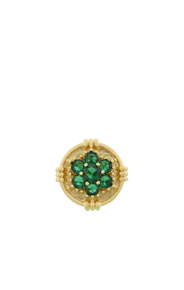 Flor De Cera Emerald Ring